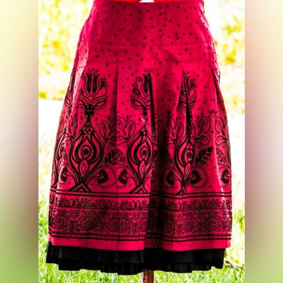 Apt. 9 Dresses & Skirts - Apt. 9 Red A-Line Midi Skirt for Night Out